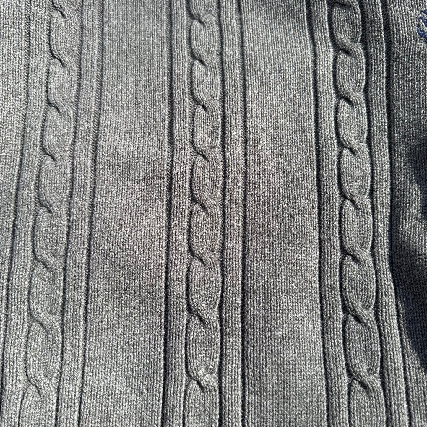 90s Nautica Gray Cable Knit Sweater KiiChain Clothing