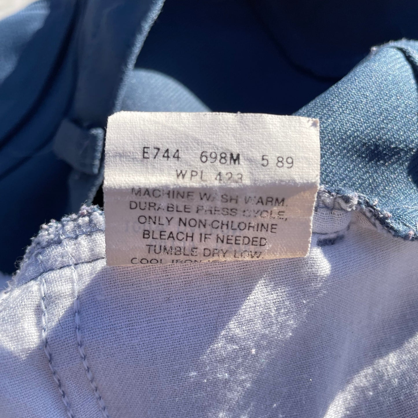 80s Levi's 517 Made in USA Sta-Prest Blue Flared Slacks KiiChain Clothing