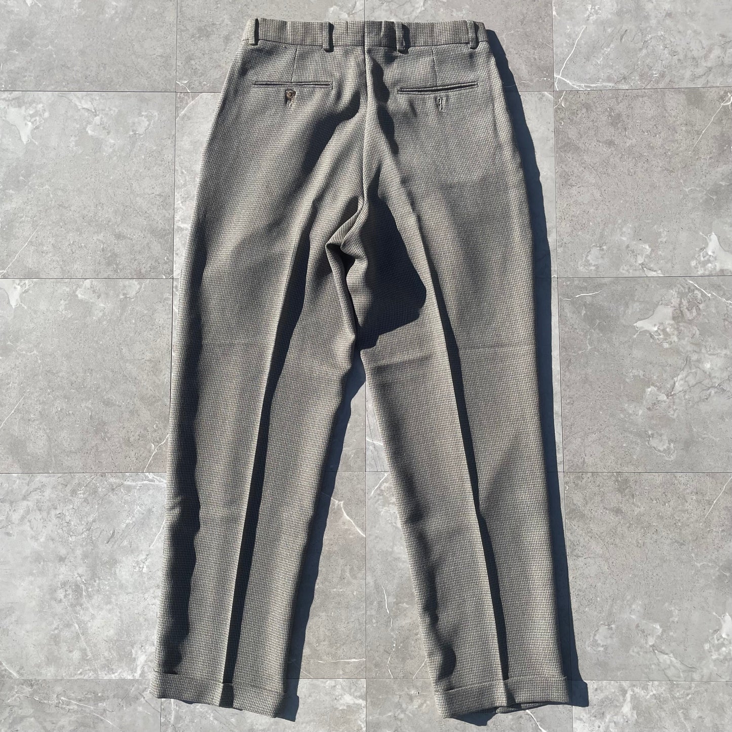 80s-90s Dockers’ Made in USA Two-Tuck Pleated Wool-Blend Slacks 32x32 KiiChain Clothing