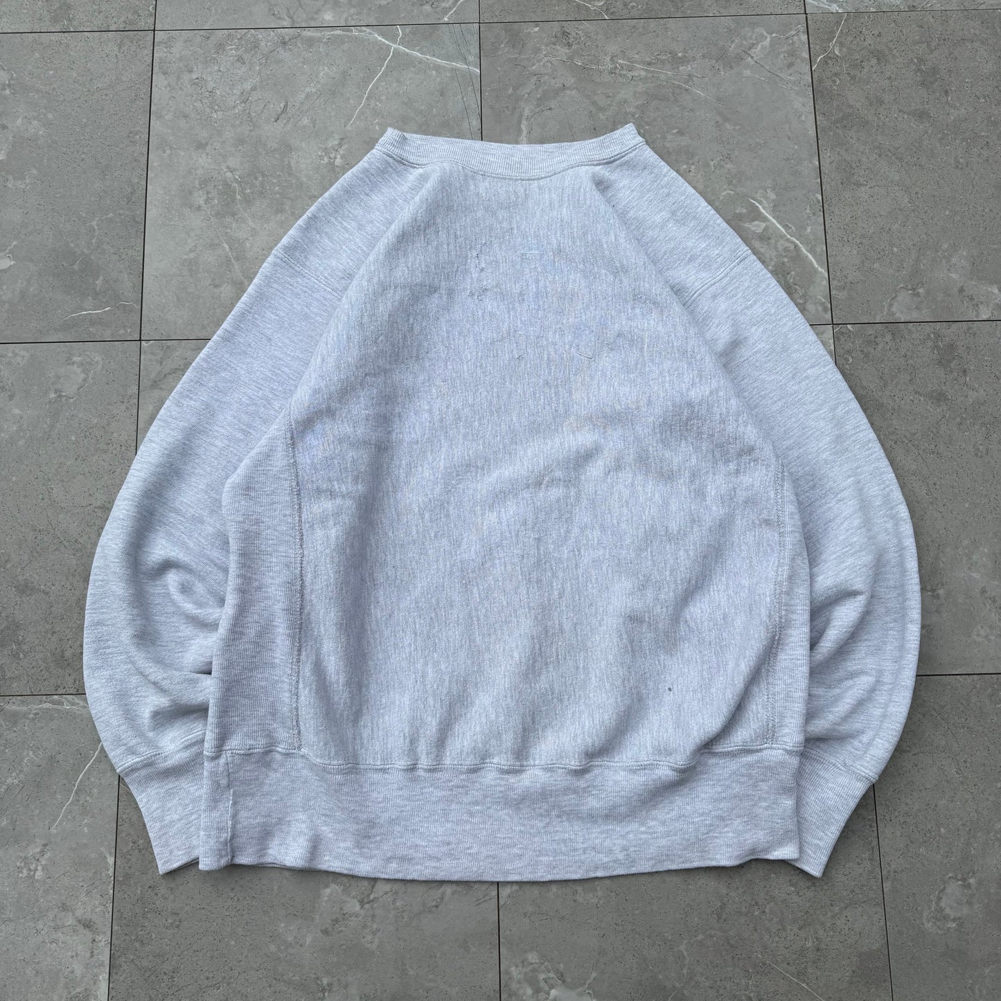 90s Champion Made in USA Reverse Weave Gray No Logo Sweatshirt KiiChain Clothing