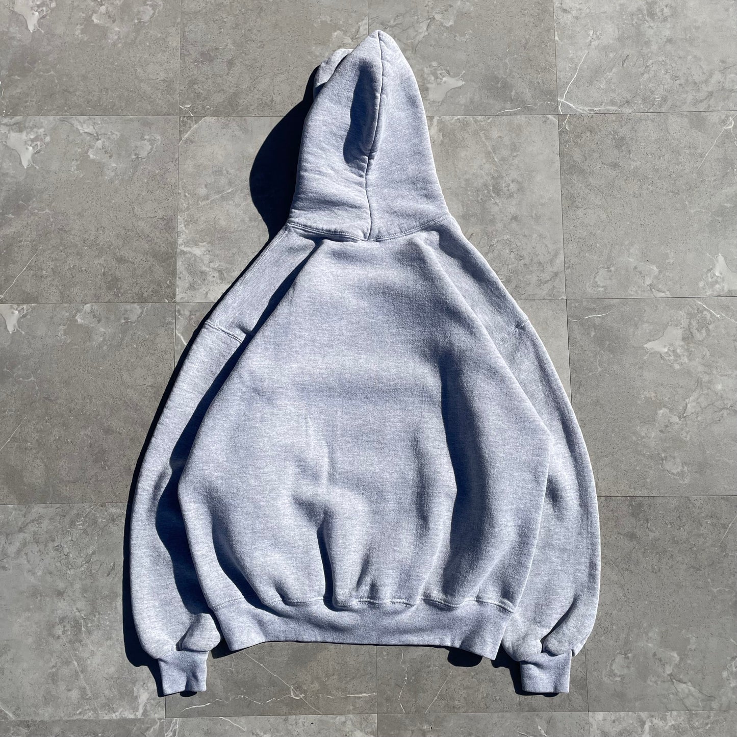 90s Russell Athletic Made in USA Blank Gray Hoodie KiiChain Clothing