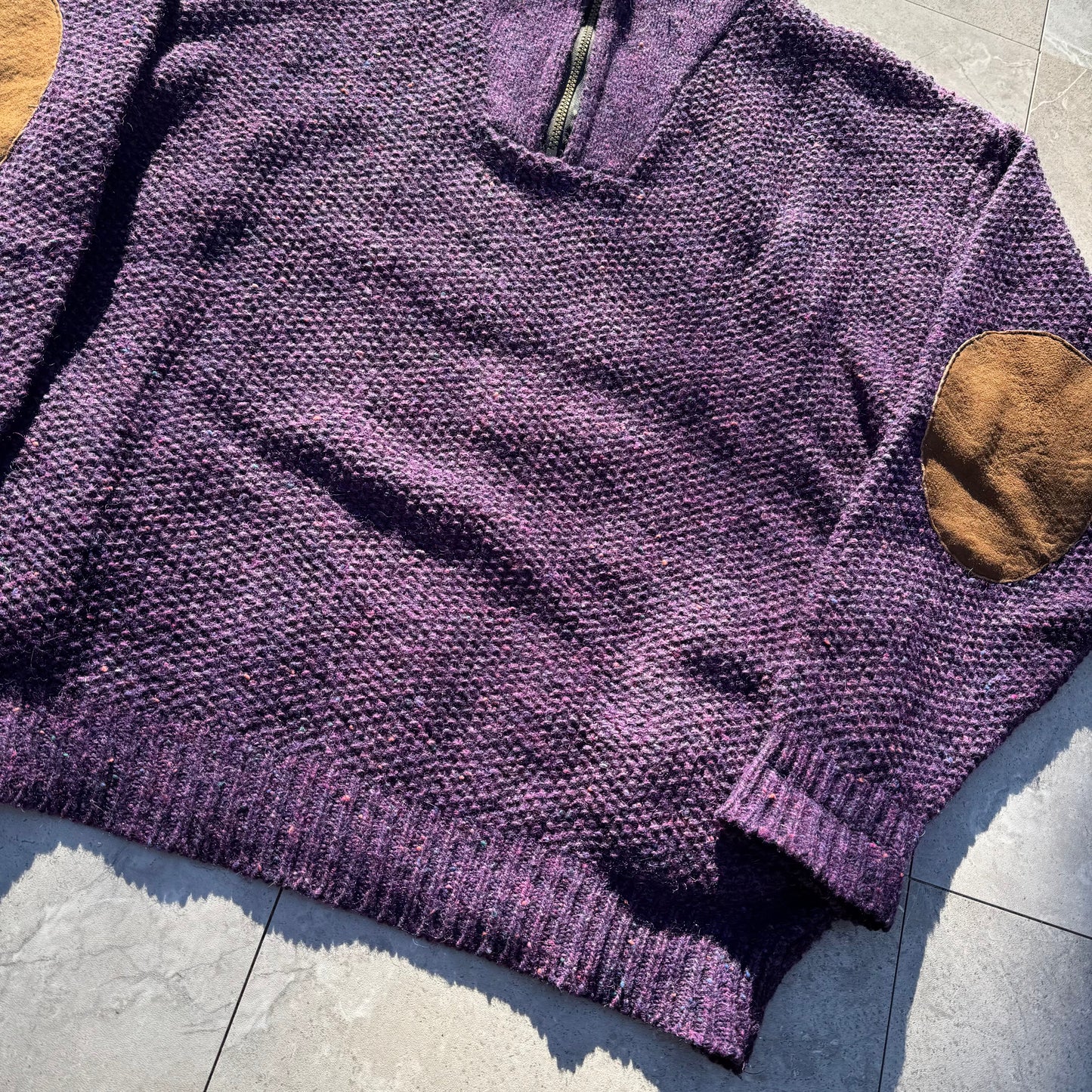 80s REI Made in USA Wool Half-Zip Nep Knit Pullover KiiChain Clothing