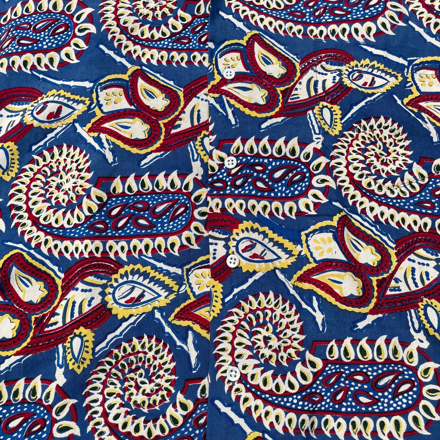 90s Ralph Lauren 100% Imported Silk Made in USA Paisley Hawaiian Shirt KiiChain Clothing