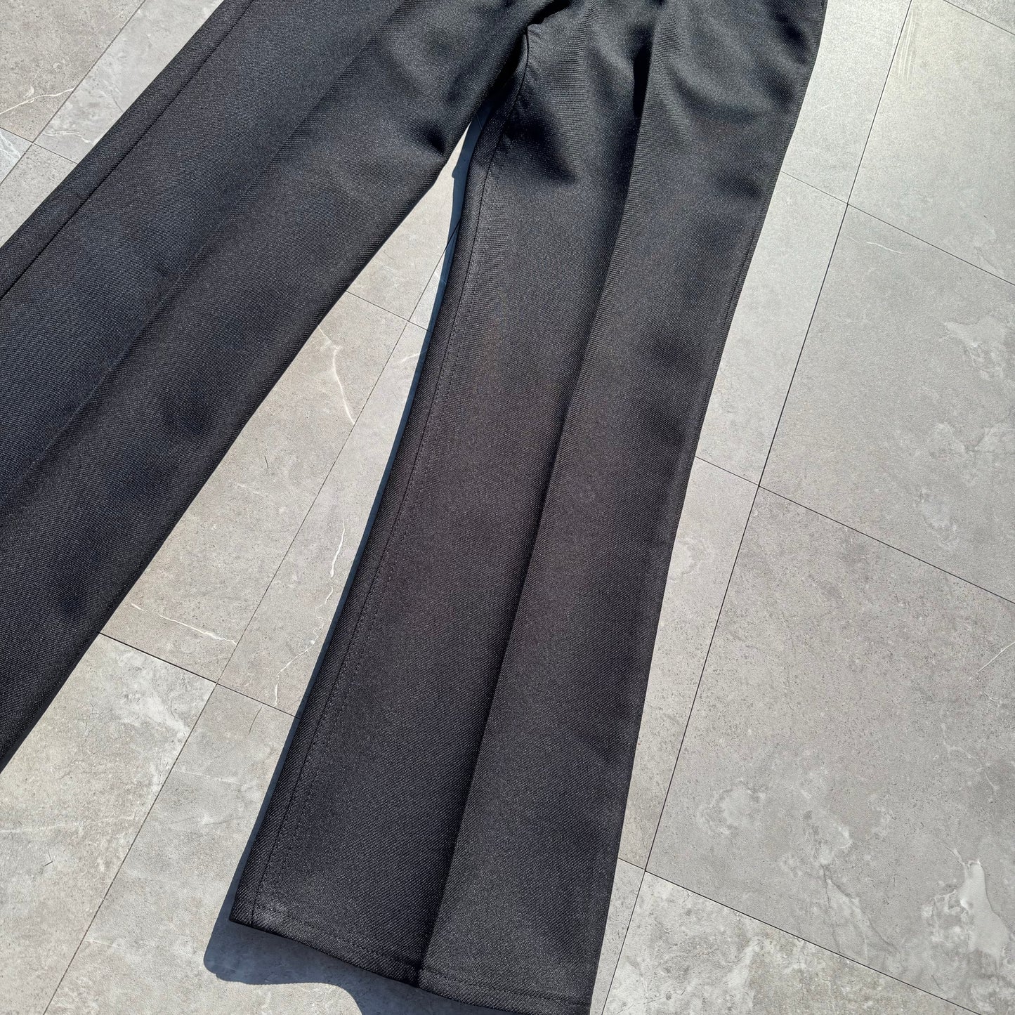 70s-80s Wrangler Made in USA Black Slacks 36x30 KiiChain Clothing