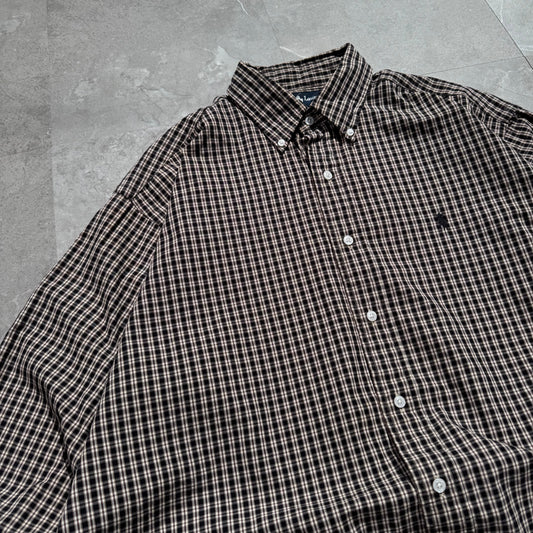 90s-00s Ralph Lauren Made in USA “Blake” Black/Brown Button Down Shirt KiiChain Clothing