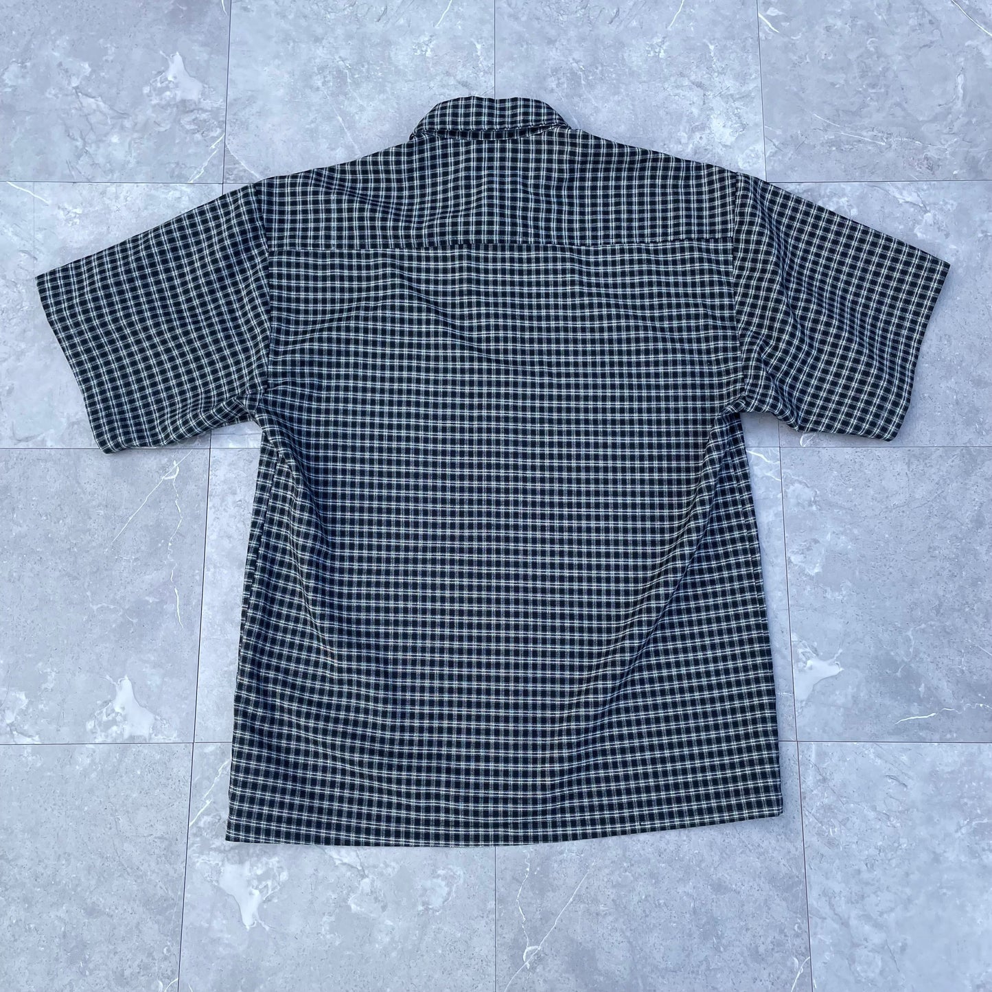 90s Saga Made in USA Checkered Short Sleeve Shirt KiiChain Clothing