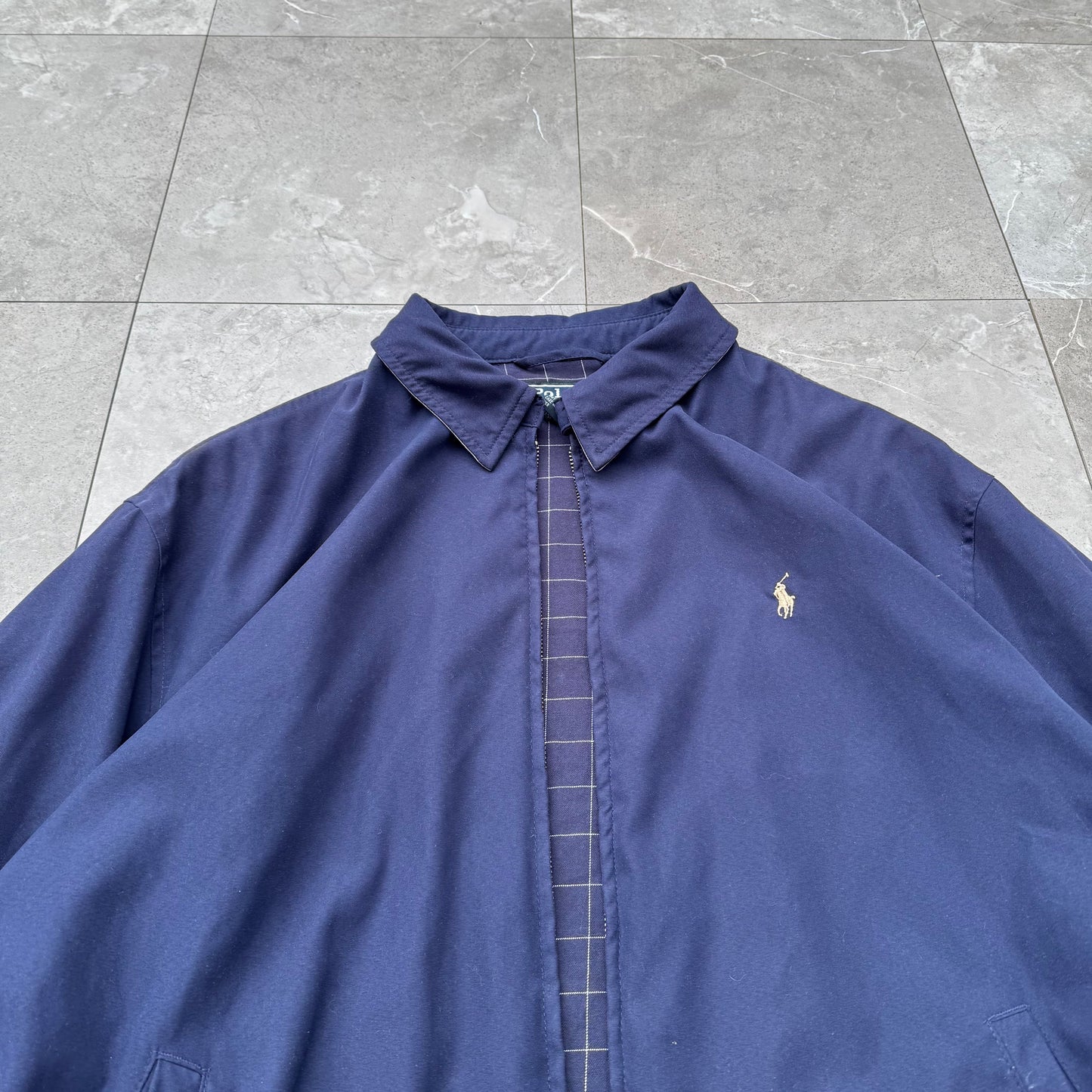 00s Polo by Ralph Lauren Navy Swing Top Jacket KiiChain Clothing