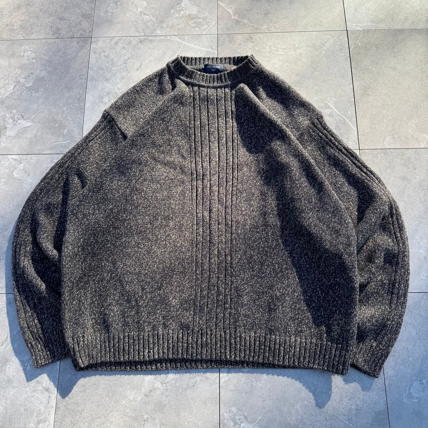 90s Dockers Dark Gray Ribbed Knit KiiChain Clothing