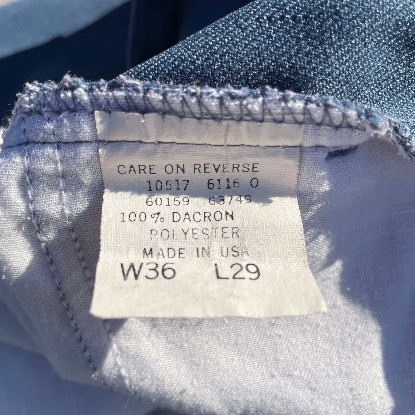 80s Levi's 517 Made in USA Sta-Prest Blue Flared Slacks KiiChain Clothing