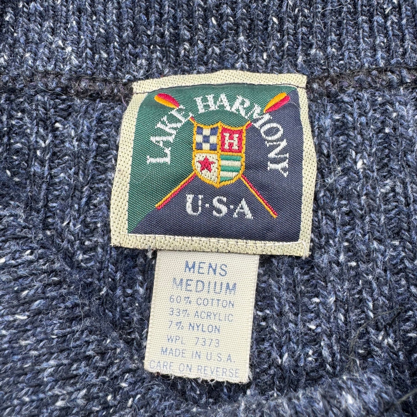 80s-90s Lake Harmony Made in USA Nep Knit Polo KiiChain Clothing