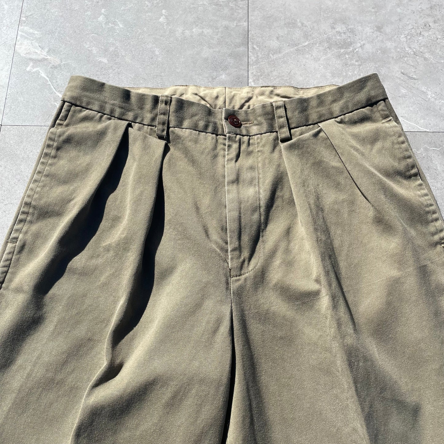 90s Nautica Spinnaker Brown Chino Pants 33x32 KiiChain Clothing