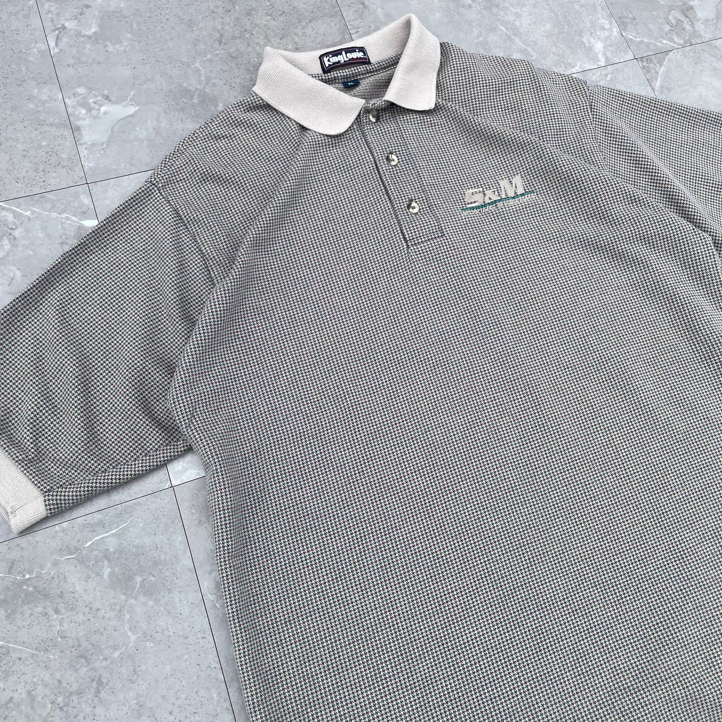 90s-00s King Louie Made in USA Checkered Polo Shirt KiiChain Clothing