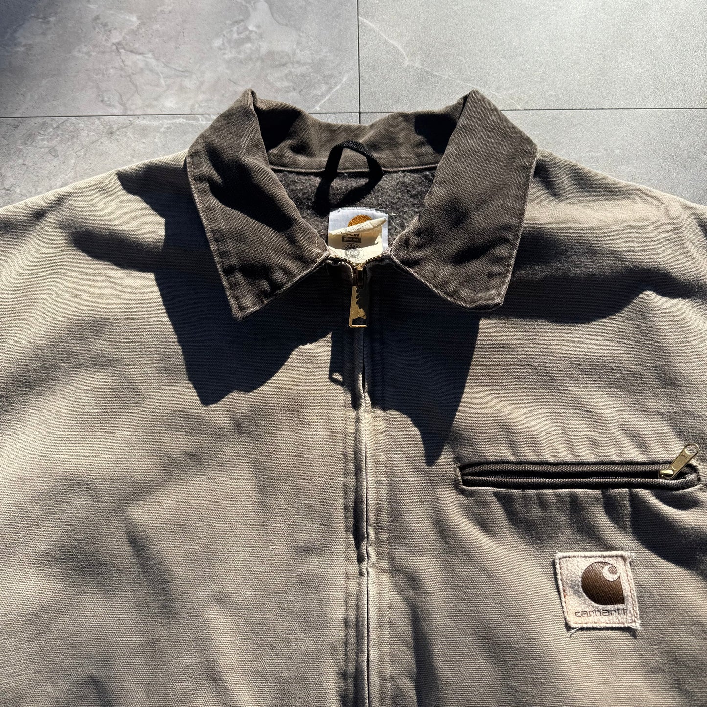 90s-00s Carhartt Made in USA Sand Stone Detroit Jacket KiiChain Clothing