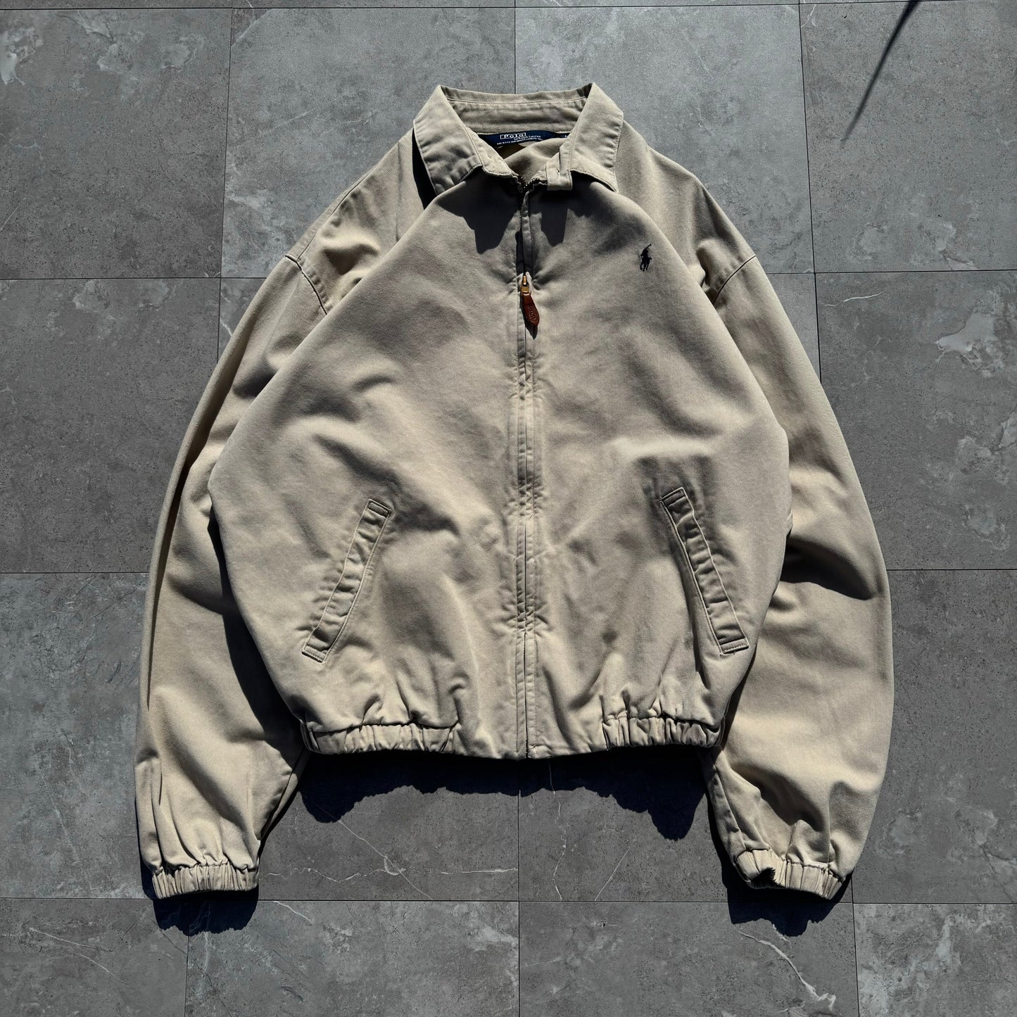 80s Ralph Lauren Made in USA Beige Swing Top Jacket KiiChain Clothing