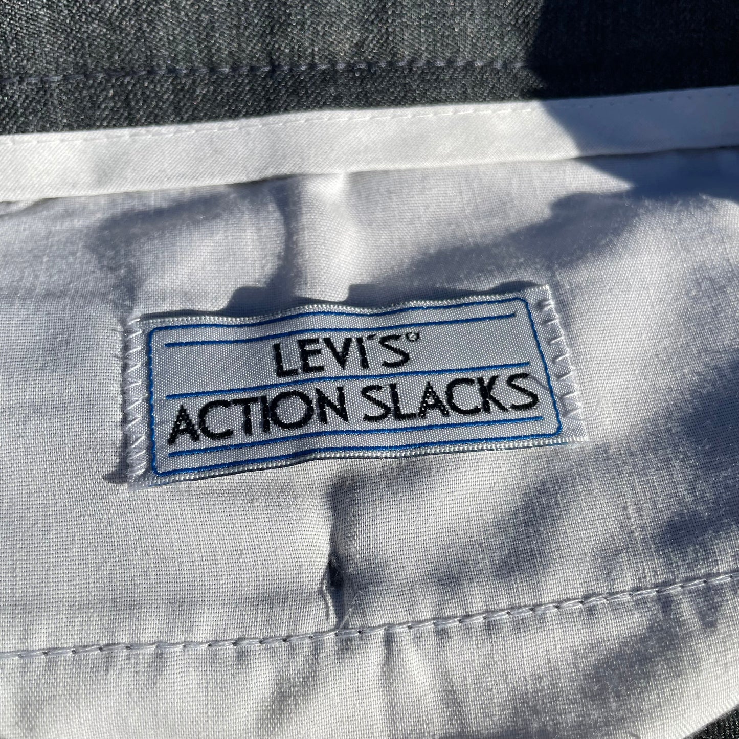 90s Levi's Made in USA Dark Gray Action Slacks KiiChain Clothing