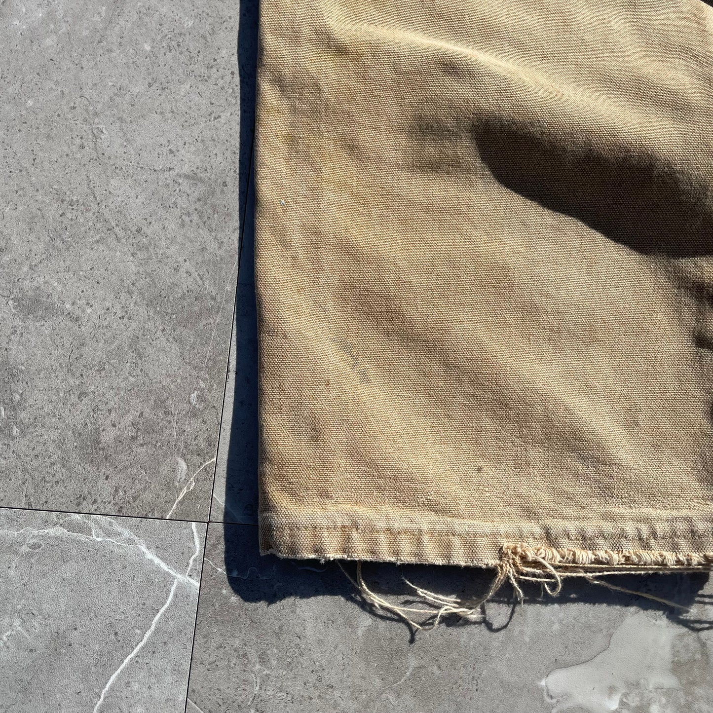 90s Carhartt Made in USA Beige Double Knee Work Pants 34x30 KiiChain Clothing