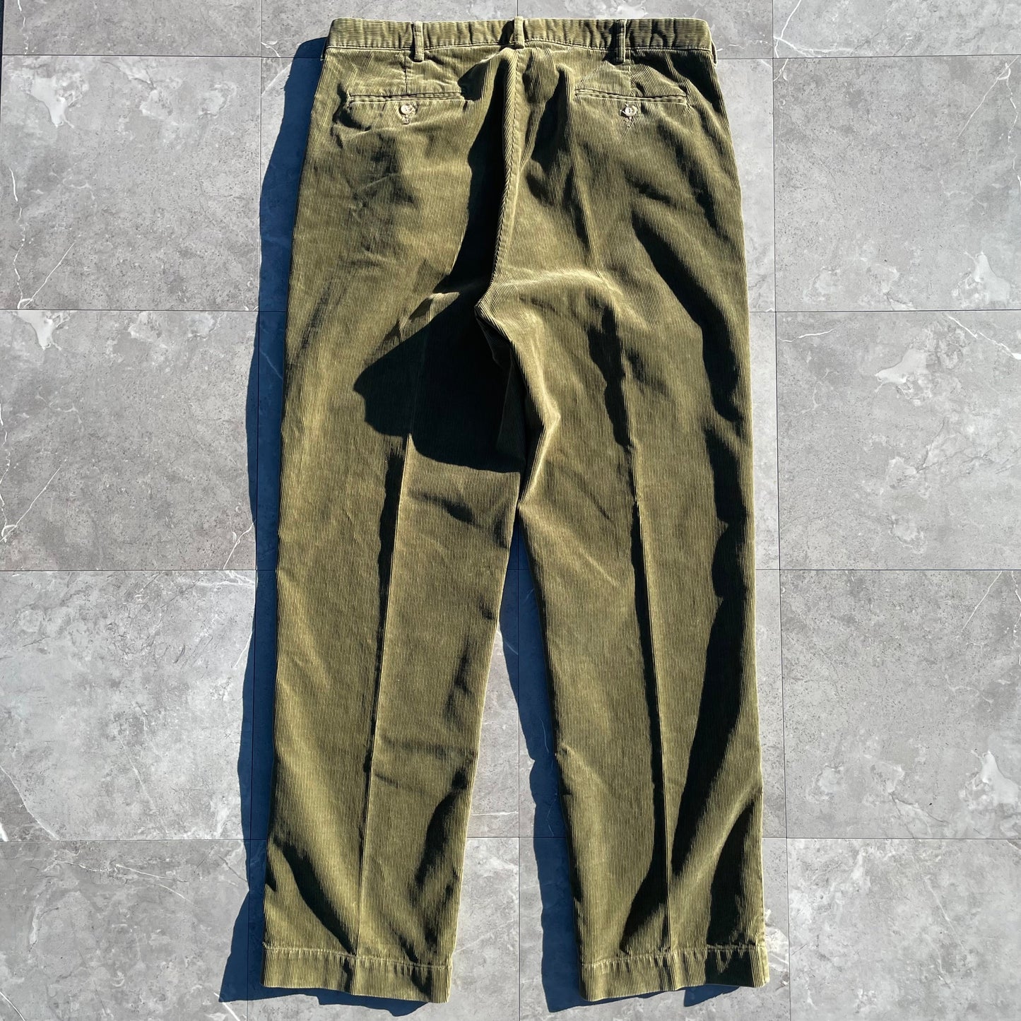 90s-00s Ralph Lauren Pleated Corduroy Pants 36x32 KiiChain Clothing