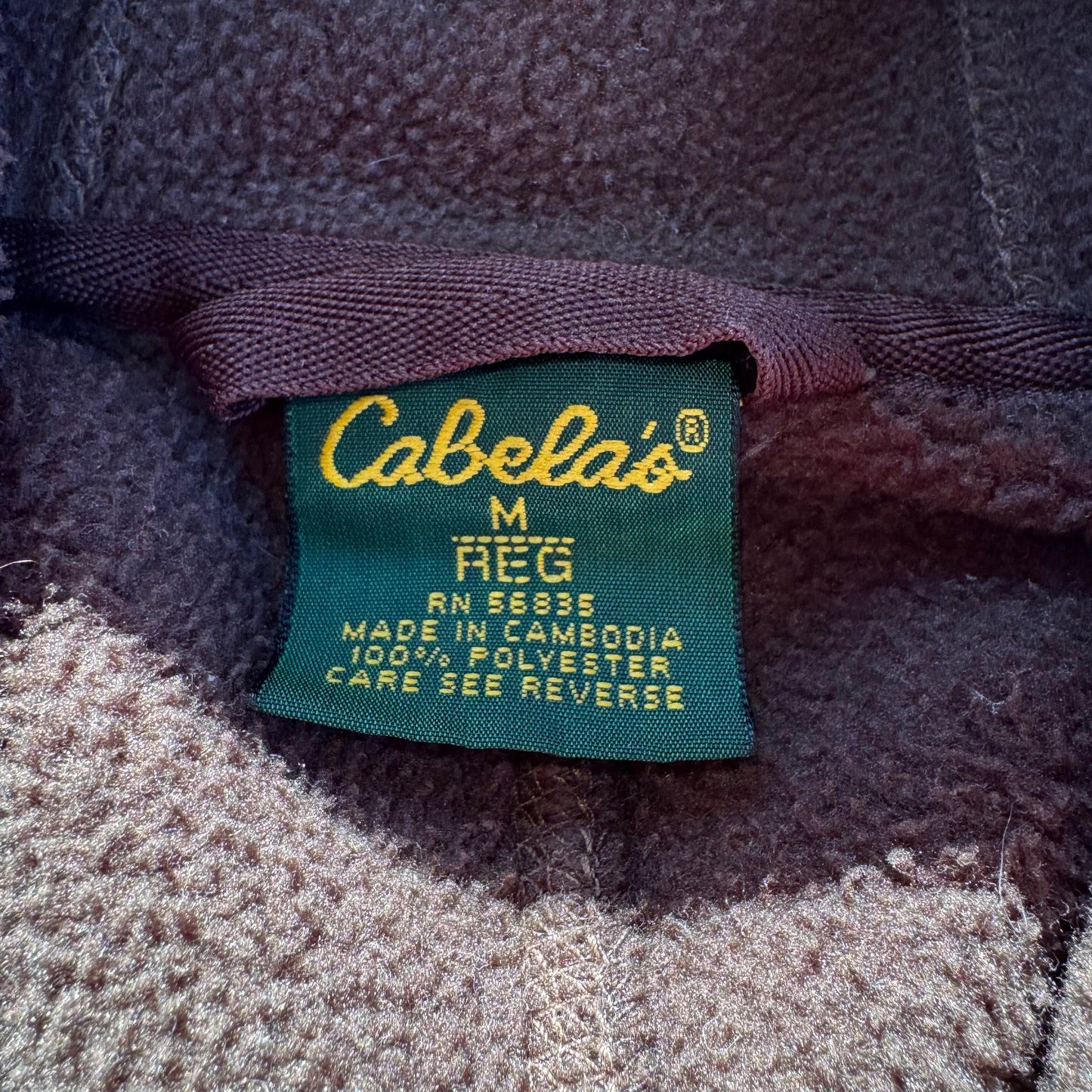 90s Cabela's Brown Zip-Up Fleece Jacket KiiChain Clothing
