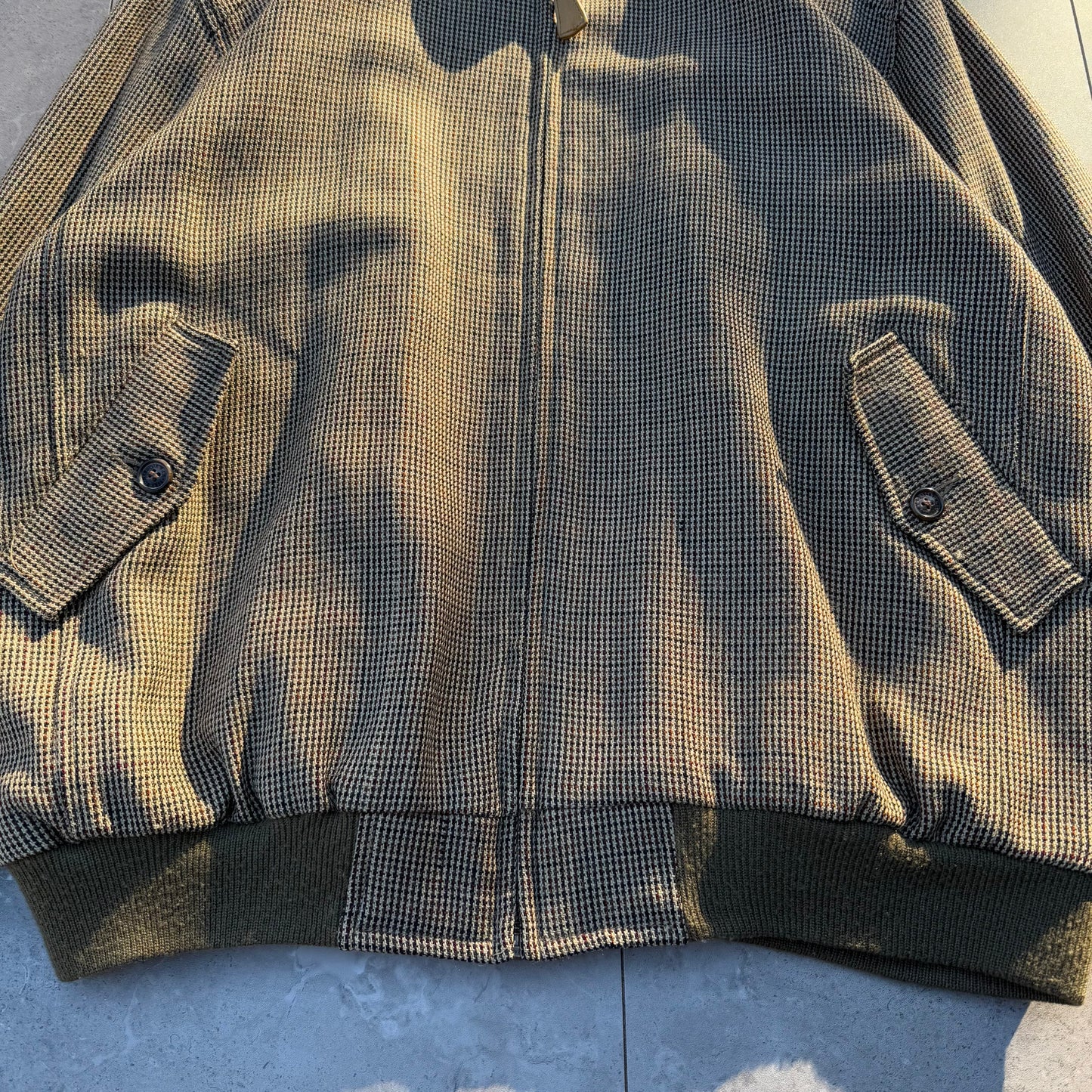 00s Orvis Houndstooth Wool Harrington Jacket KiiChain Clothing
