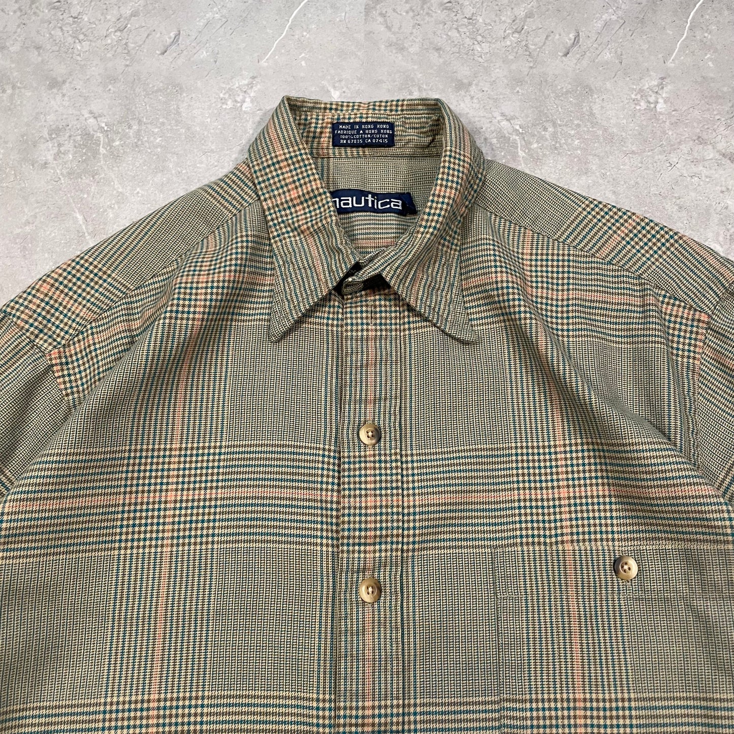 90s Nautica Checkered Shirt KiiChain Clothing