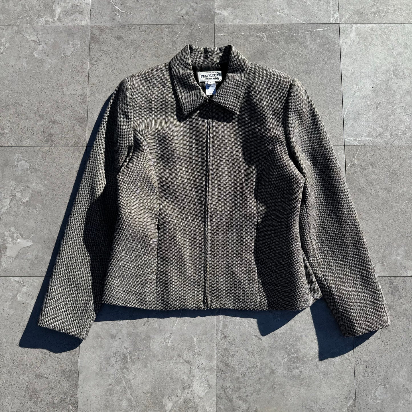 80s-90s Pendleton Women’s Made in USA Zip-Up Blouson KiiChain Clothing