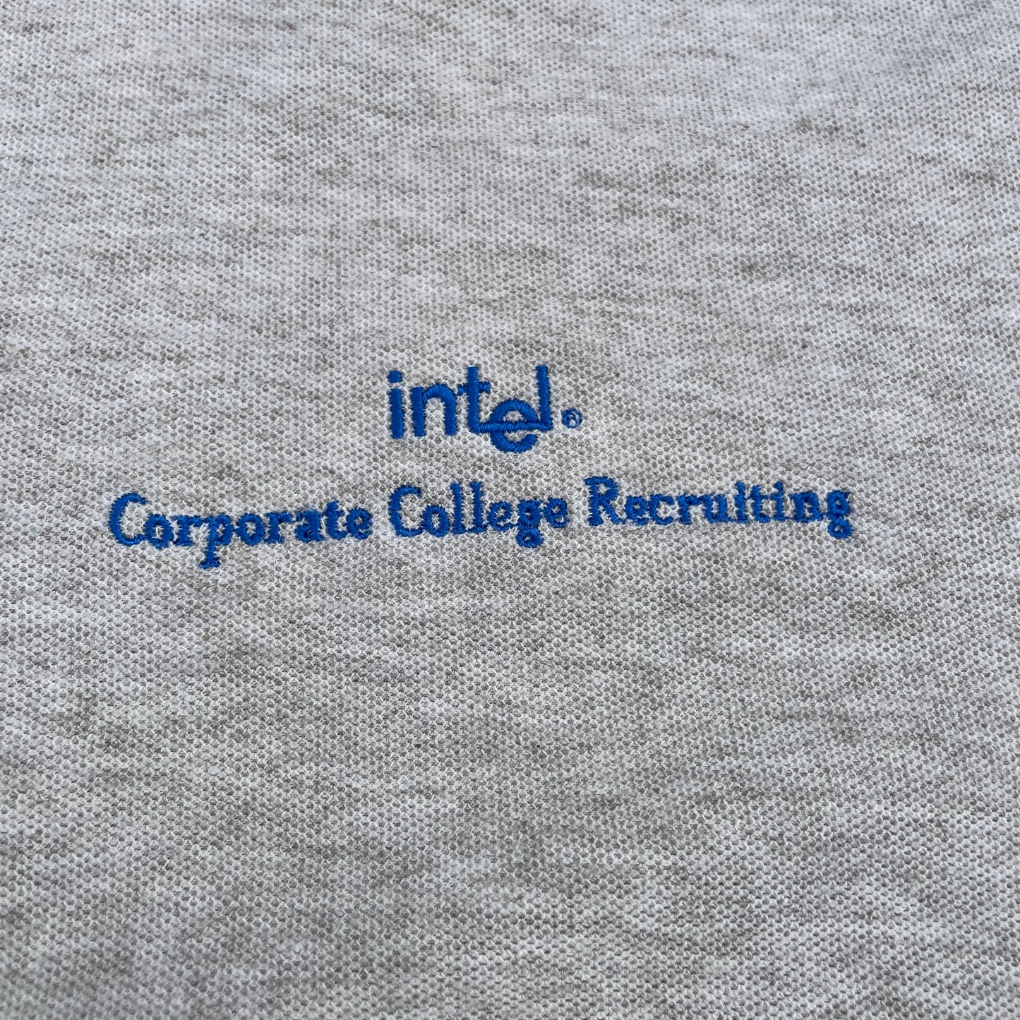 90s Intel Corporate College Recruiting Made in USA Polo Shirt