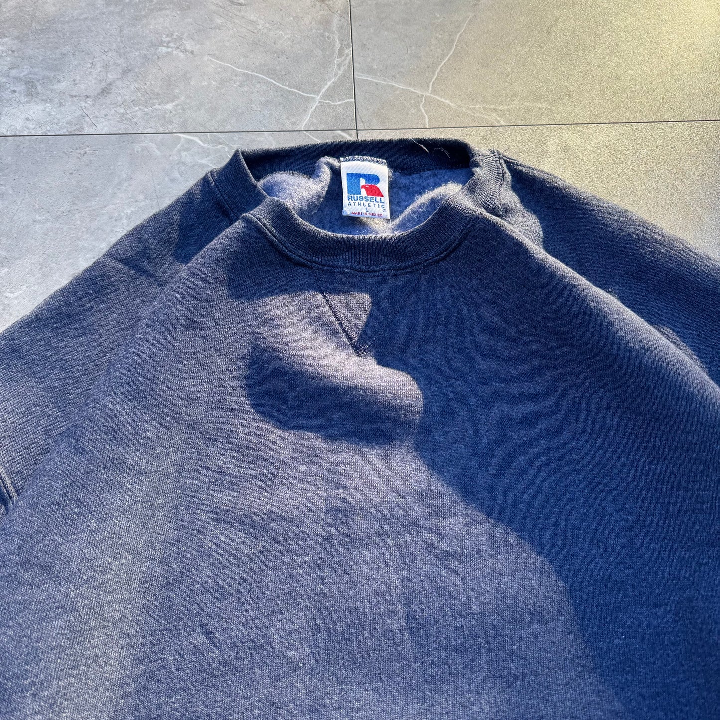 90s Russell Athletic Navy Blank Sweatshirt
