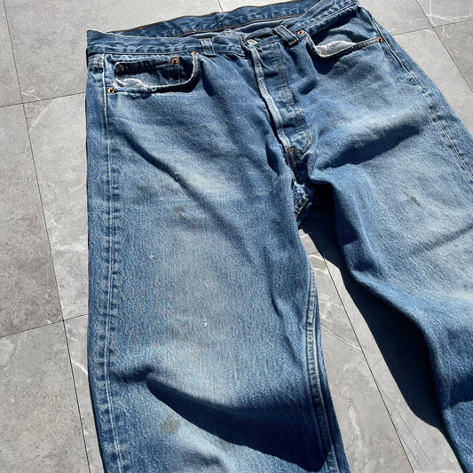 90s Levi's 501xx Made in USA Denim 35x36 KiiChain Clothing