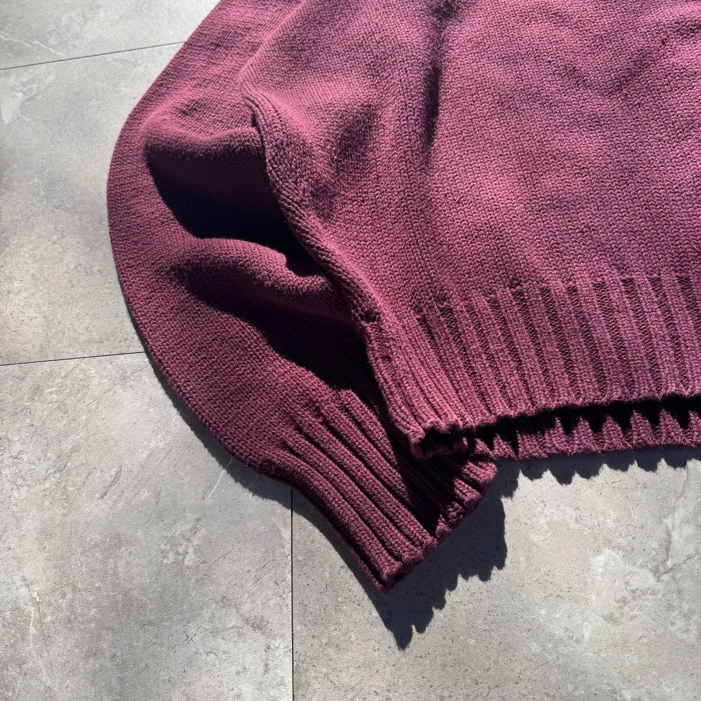 90s Polo by Ralph Lauren Burgundy Knit KiiChain Clothing