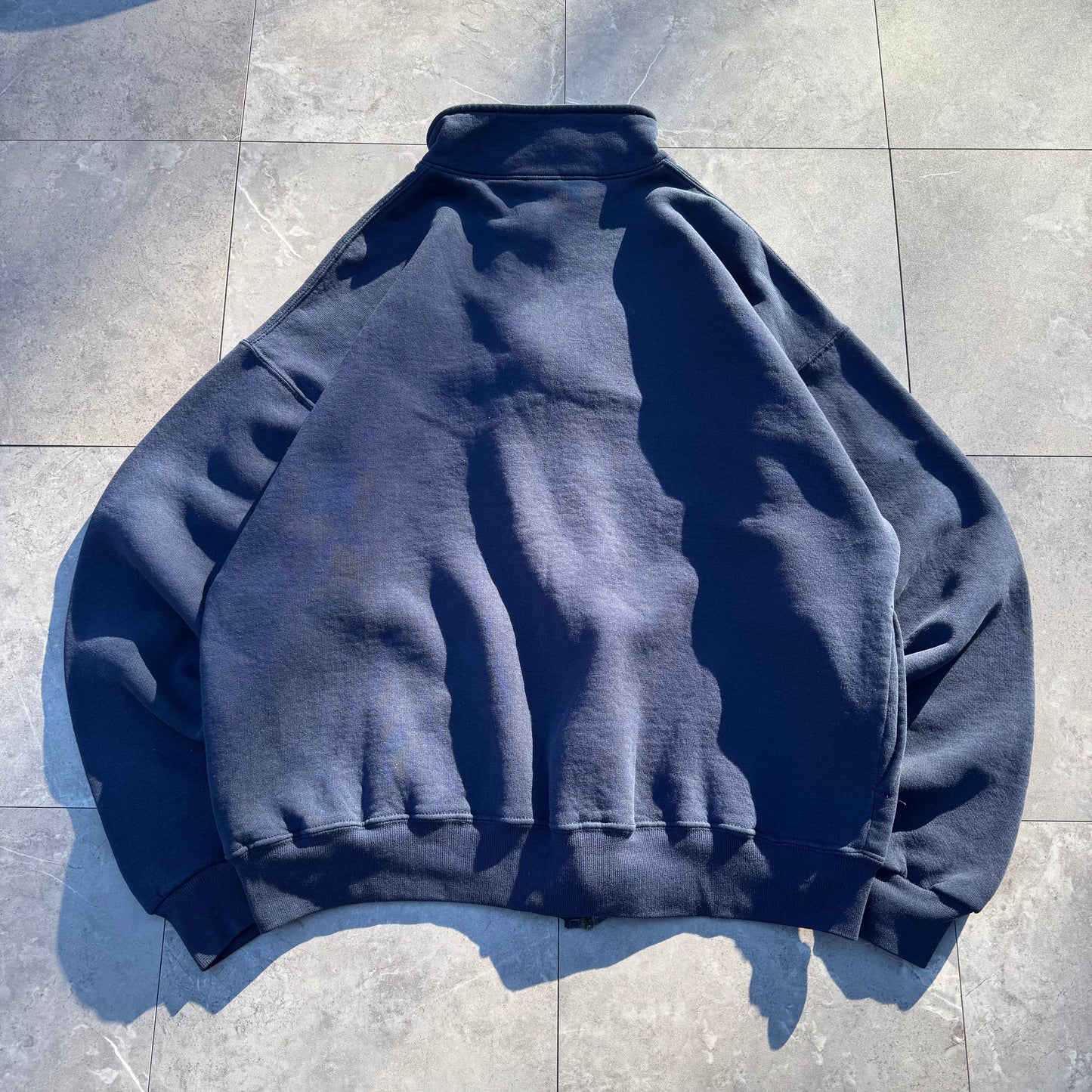 90s Russell Athletic Navy Zip-Up Sweatshirt Jacket