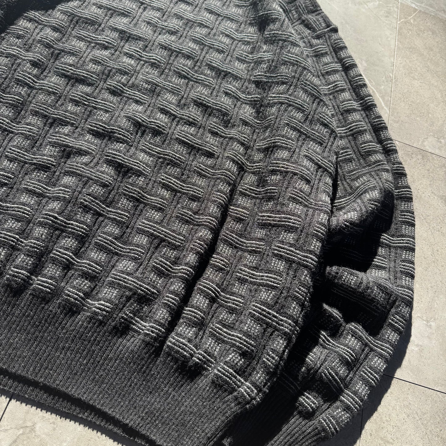 90s Mino Milano Made in Italy Wool-Acrylic Design Knit KiiChain Clothing