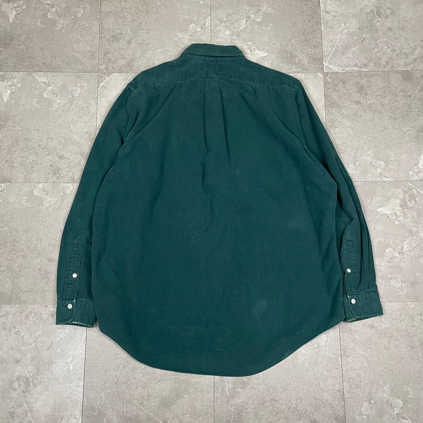 90s Ralph Lauren Green Chamois Shirt KiiChain Clothing