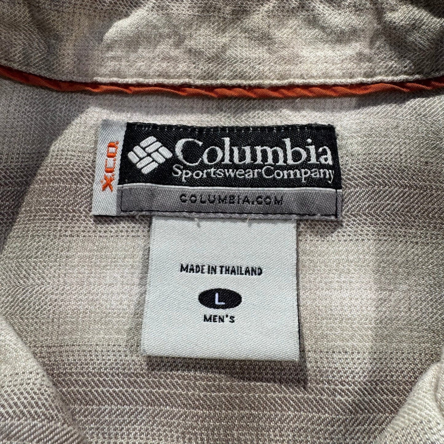 00s Columbia Cream/Beige Shadow Checkered Shirt KiiChain Clothing