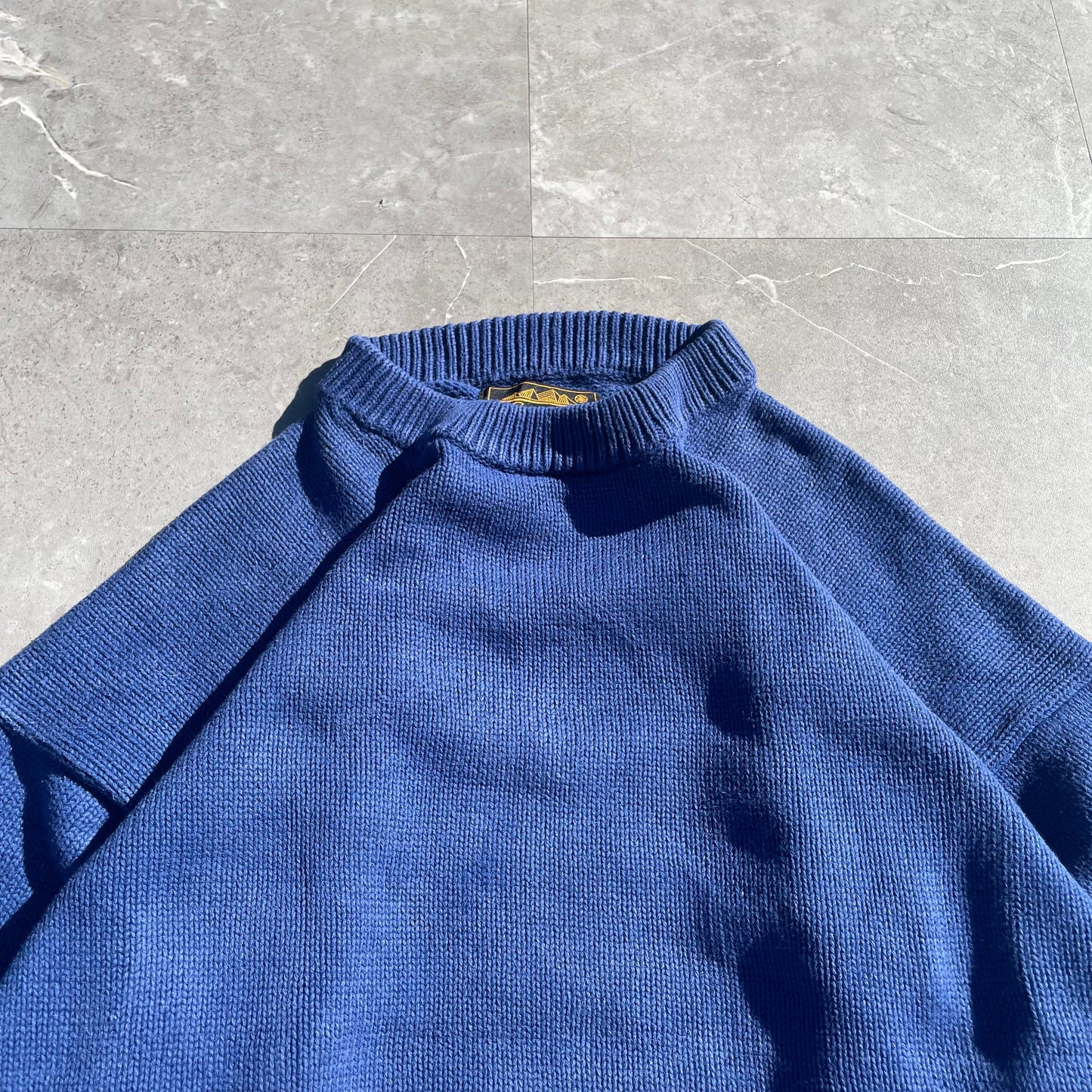 90s Eddie Bauer Heavyweight Blue Knit KiiChain Clothing