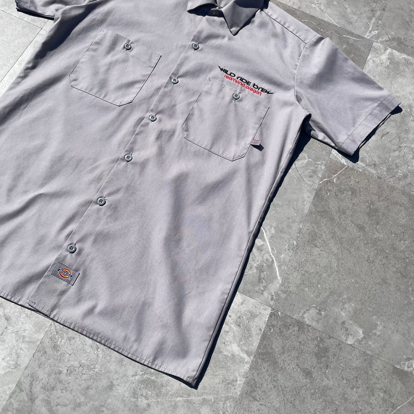 00s Dickies Wild Ride Brew Work Short Sleeve Shirt KiiChain Clothing