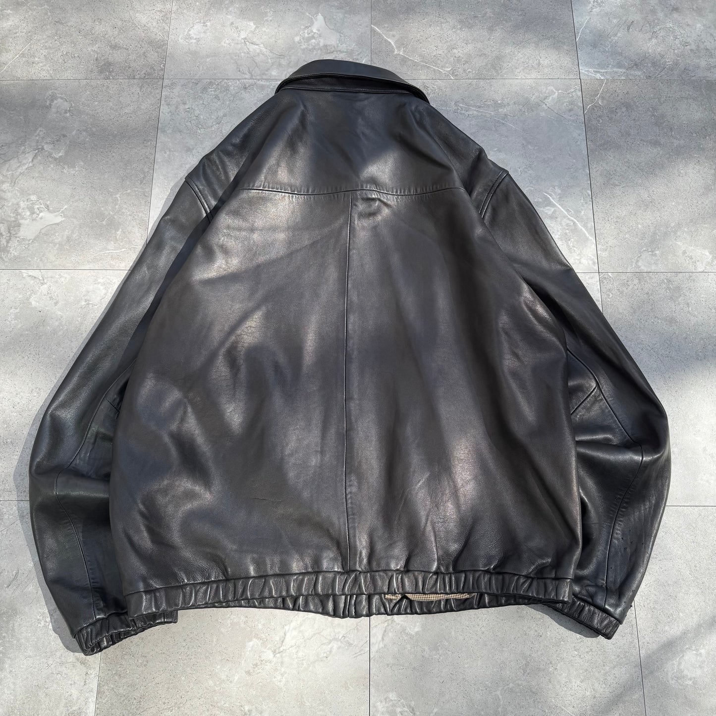 90s Polo by Ralph Lauren Black Leather Jacket