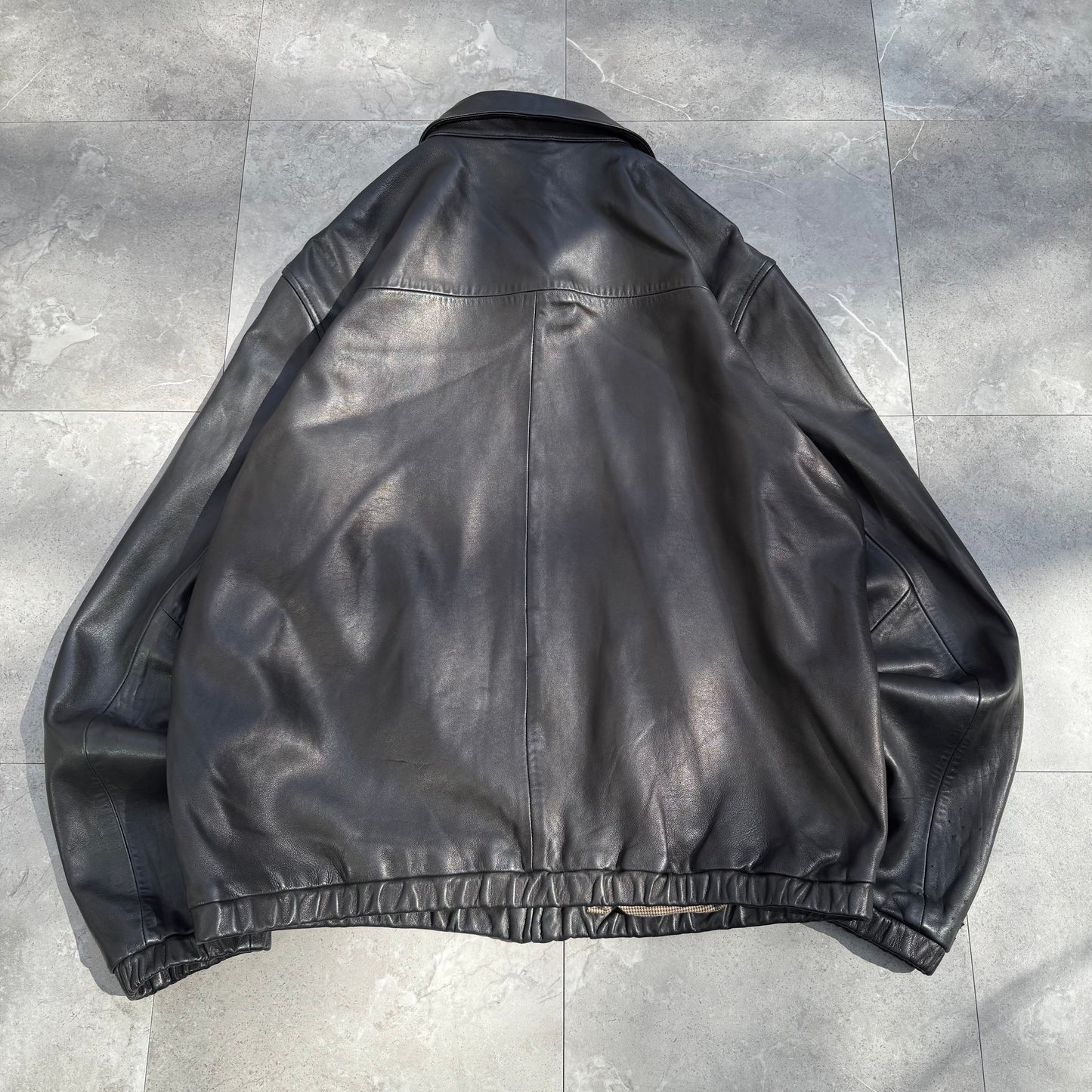90s Polo by Ralph Lauren Black Leather Jacket KiiChain Clothing