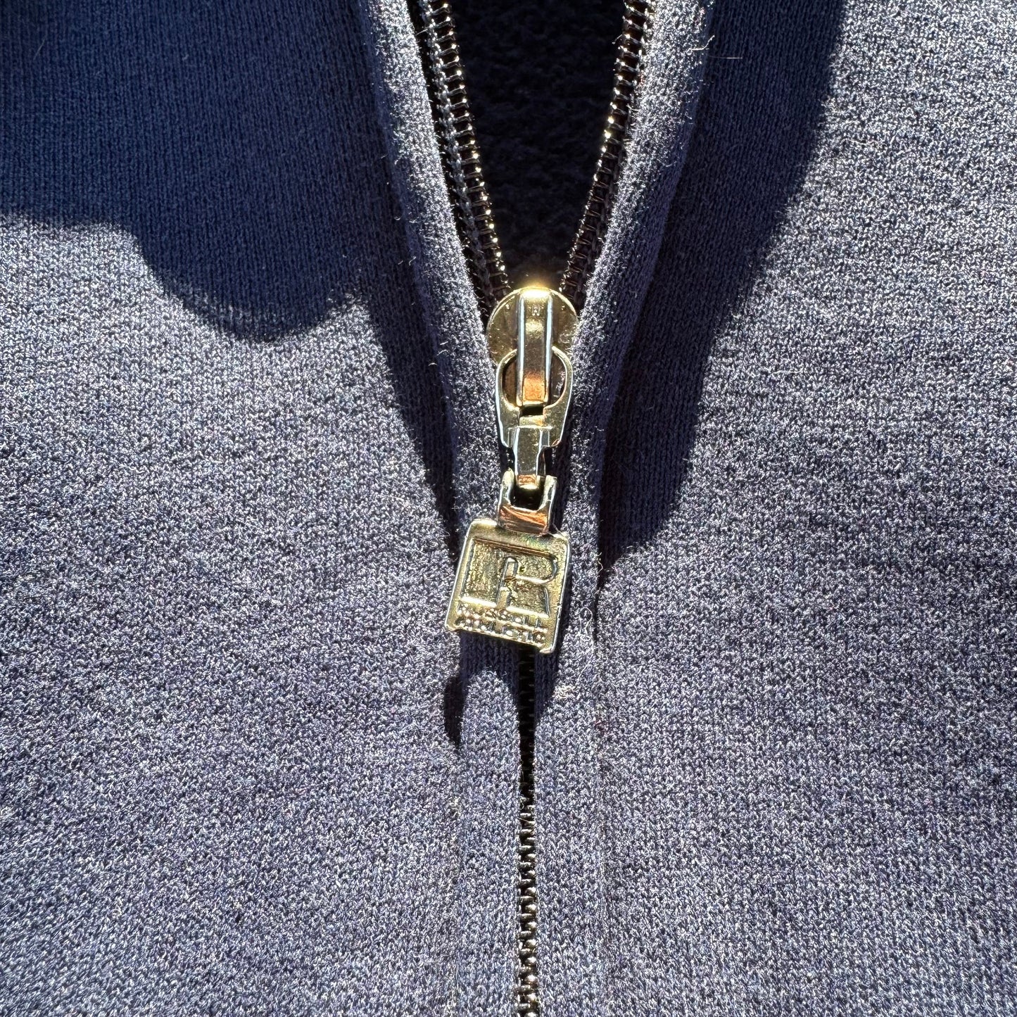 90s Russell Athletic Made in USA Navy Zip-Up Hoodie KiiChain Clothing