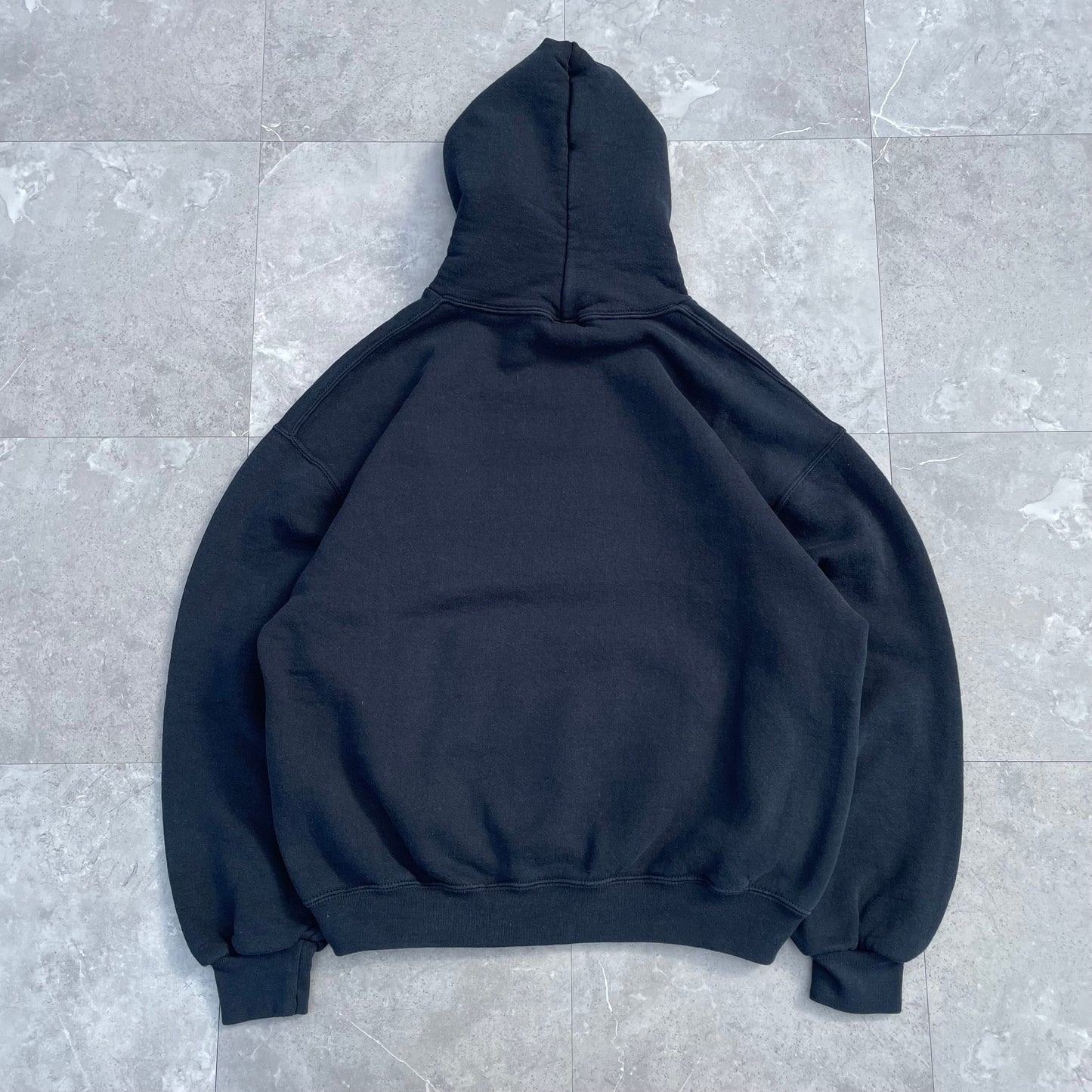 90s Russell Athletic Blank Black Hoodie KiiChain Clothing