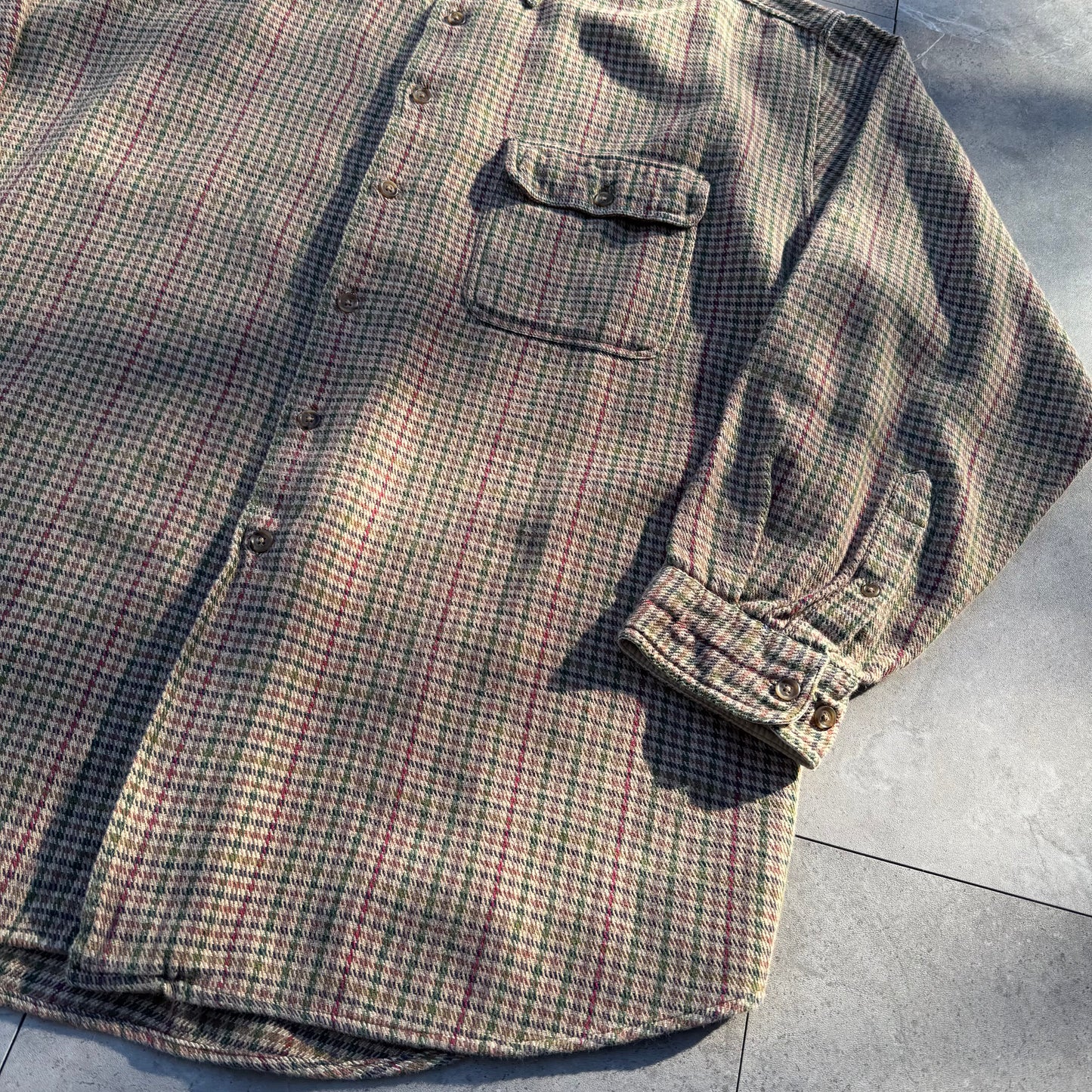 80s-90s Orvis Gingham Checkered Faded Button Down Shirt