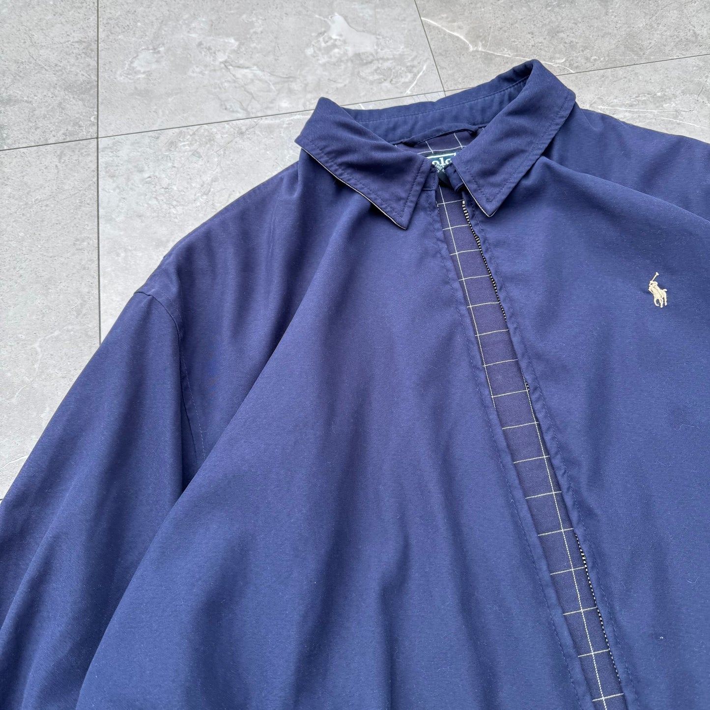 00s Polo by Ralph Lauren Navy Swing Top Jacket KiiChain Clothing