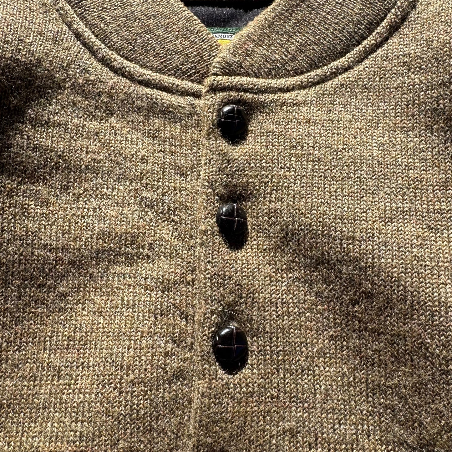 90s Cabela's Wool Henley Neck Elbow Patch Knit KiiChain Clothing
