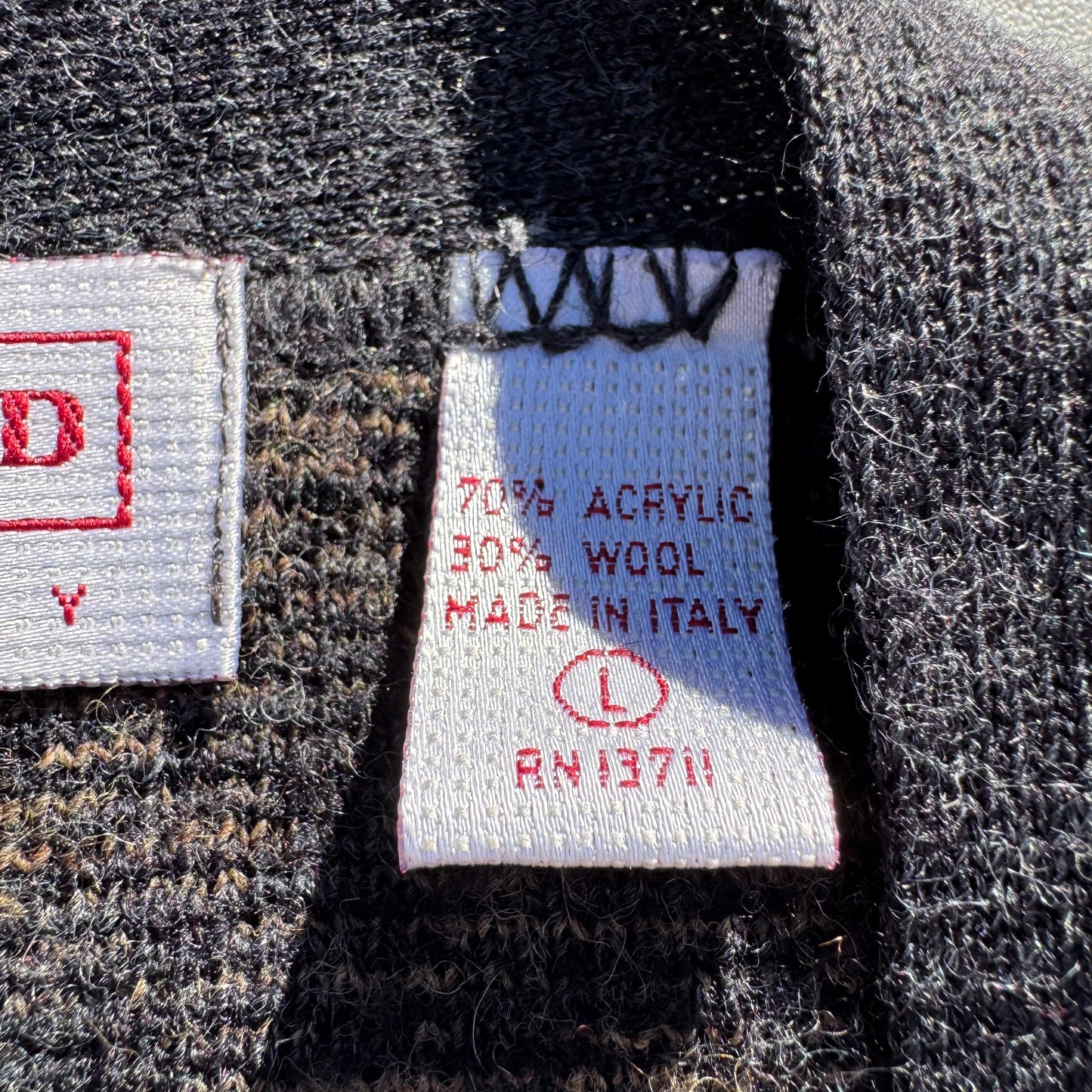 90s John Ashford Made in Italy Wool-Blend Knitted Cardigan KiiChain Clothing