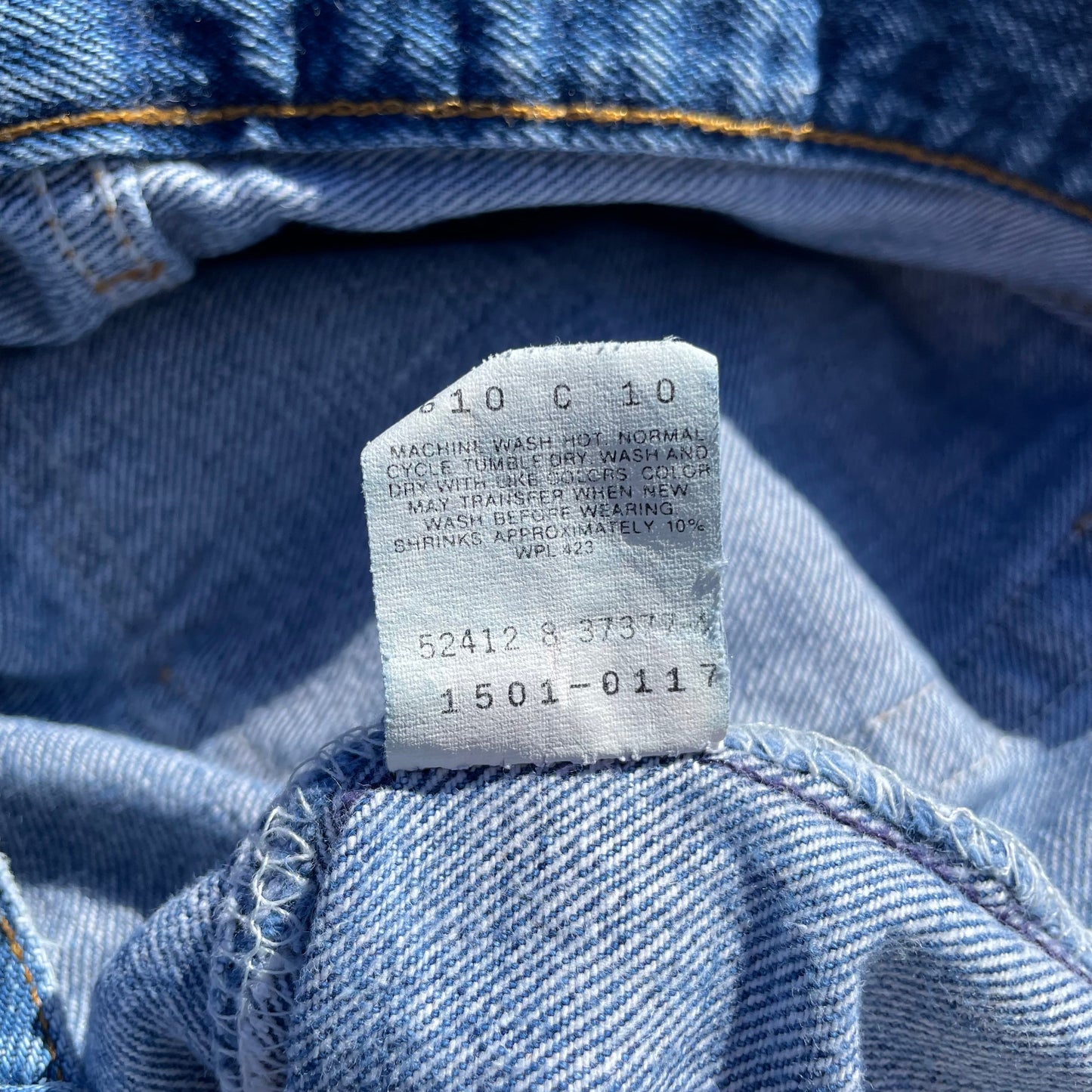 90s Levi's 501xx Made in USA Cropped Denim 36x38 KiiChain Clothing
