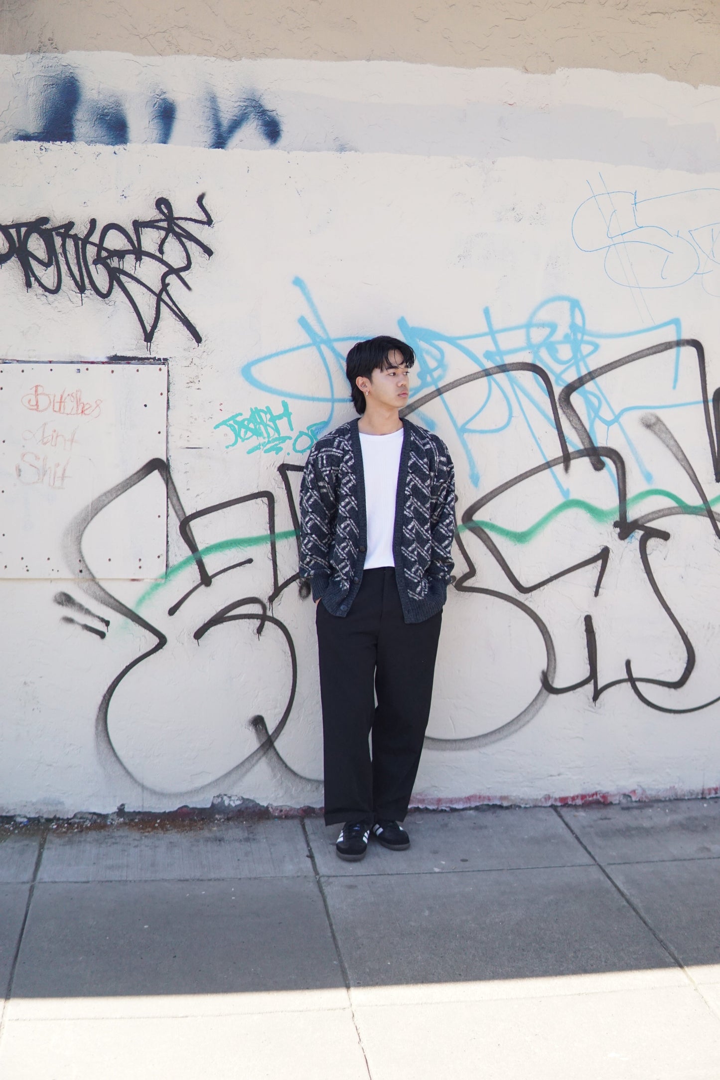 90s Michael Gerald Acrylic Cardigan KiiChain Clothing