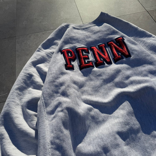 90s Champion Reverse Weave University of Pennsylvania Made in USA 3D College Spell-Out Sweatshirt KiiChain Clothing