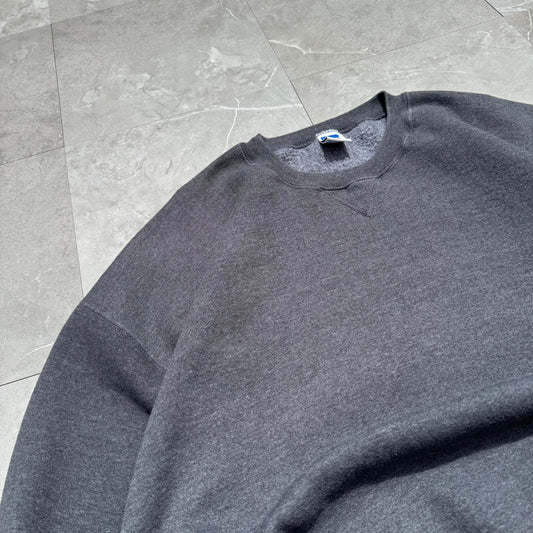 90s Russell Athletic Made in USA Dark Gray Sweatshirt KiiChain Clothing