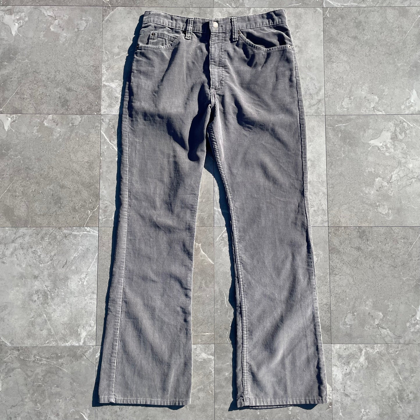 70s-80s Levi's 517 Made in USA 42 Talon Zipper Corduroy Flared Pants 32x32 KiiChain Clothing