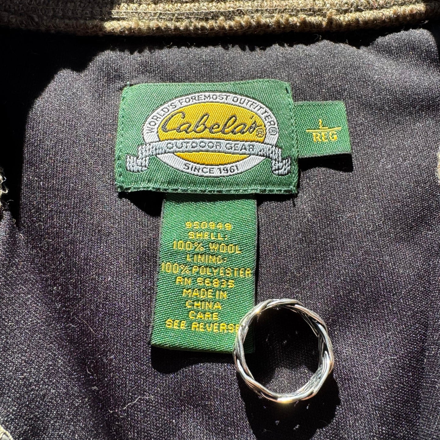 90s Cabela's Wool Henley Neck Elbow Patch Knit KiiChain Clothing
