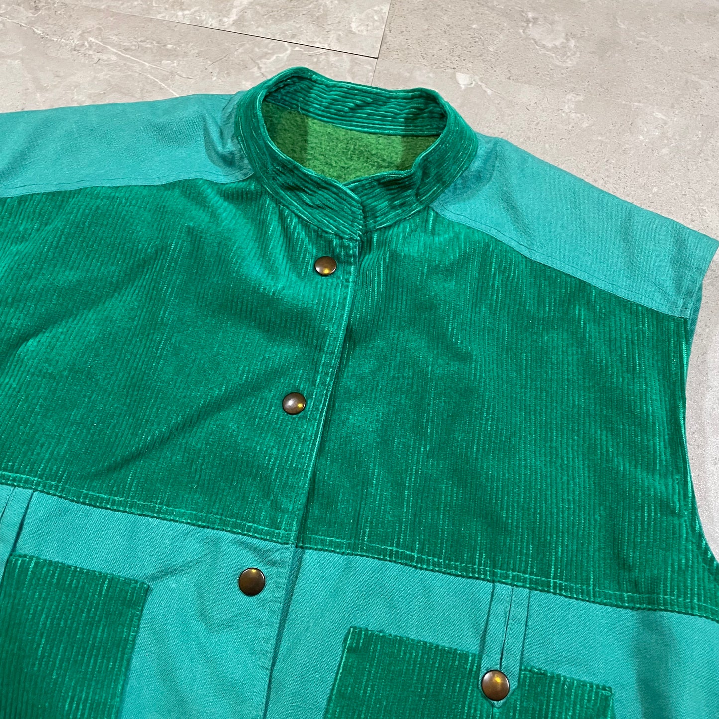 90s Unknown Hand Crafted Corduroy Tech Vest